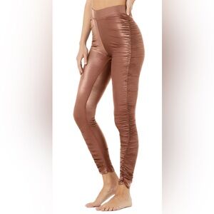 ALO High-Waist Cinched Legging - Chestnut Shine